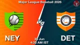 NEY vs DET Dream11 Prediction, Preview & Updates - <small>Tue, 30 Jun 04:35 AM IST</small>