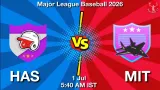 HAS vs MIT Dream11 Prediction, Preview & Updates - <small>Wed, 01 Jul 05:40 AM IST</small>