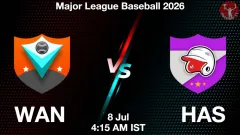 WAN vs HAS Match Result