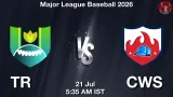 TR vs CWS Dream11 Prediction, Preview & Updates - <small>Tue, 21 Jul 05:35 AM IST</small>