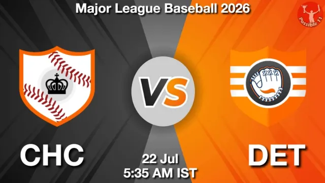 CHC vs DET Match Previews and Baseball Tips