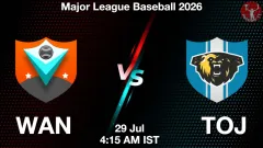 WAN vs TOJ Match Result