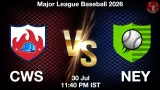 CWS vs NEY Dream11 Prediction, Preview & Updates - <small>Thu, 30 Jul 11:40 PM IST</small>