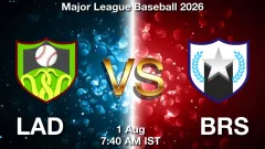 LAD vs BRS Match Result