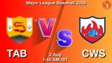 TAB vs CWS Dream11 Prediction, Preview & Updates - <small>Sun, 02 Aug 01:40 AM IST</small>