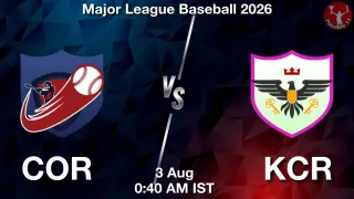 COR vs KCR - Major League