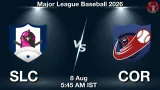SLC vs COR Dream11 Prediction, Preview & Updates - <small>Sat, 08 Aug 05:45 AM IST</small>