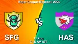 SFG vs HAS Dream11 Prediction, Preview & Updates - <small>Tue, 11 Aug 07:15 AM IST</small>