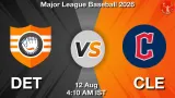 DET vs CLE Dream11 Prediction, Preview & Updates - <small>Wed, 12 Aug 04:10 AM IST</small>