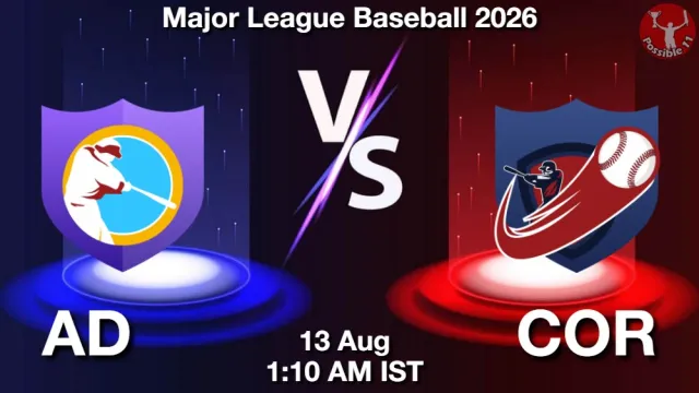AD vs COR Match Previews and Baseball Tips