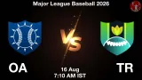 OA vs TR Dream11 Prediction, Preview & Updates - <small>Sun, 16 Aug 07:10 AM IST</small>