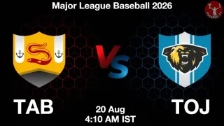 TAB vs TOJ TAB vs TOJ - Major League
