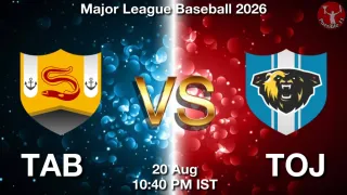 TAB vs TOJ TAB vs TOJ - Major League