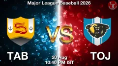 TAB vs TOJ Match Result
