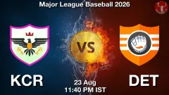 KCR vs DET Match Result