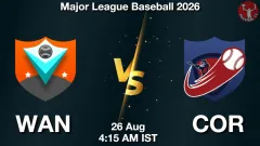 WAN vs COR Match Result
