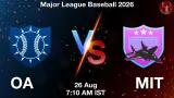OA vs MIT Dream11 Prediction, Preview & Updates - <small>Wed, 26 Aug 07:10 AM IST</small>