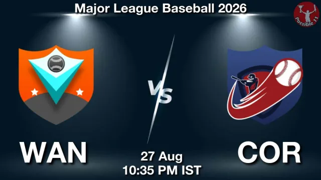 WAN vs COR Match Previews and Baseball Tips