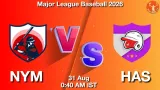 NYM vs HAS Dream11 Prediction, Preview & Updates - <small>Mon, 31 Aug 12:40 AM IST</small>