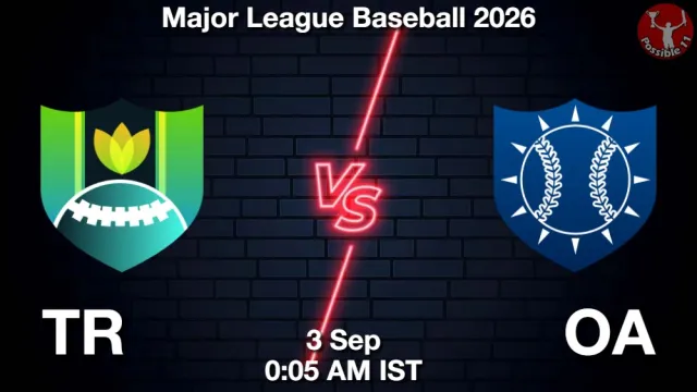 TR vs OA Match Previews and Baseball Tips
