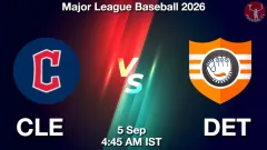 CLE vs DET Match Result