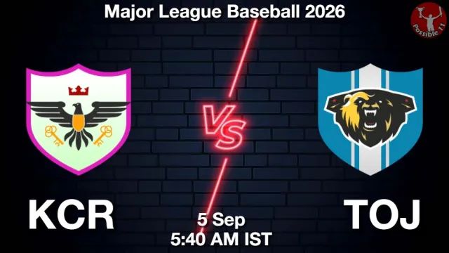 KCR vs TOJ Match Previews and Baseball Tips