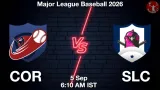 COR vs SLC Dream11 Prediction, Preview & Updates - <small>Sat, 05 Sep 06:10 AM IST</small>