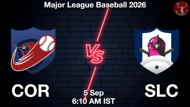 COR vs SLC Match Previews and Baseball Tips