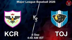 KCR vs TOJ Match Result