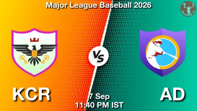 KCR vs AD Match Previews and Baseball Tips