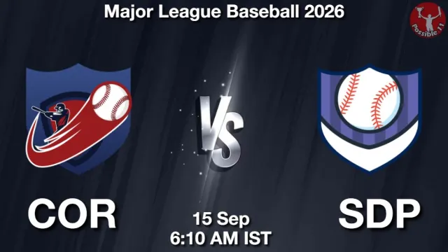 COR vs SDP Match Previews and Baseball Tips