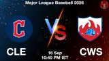 CLE vs CWS Dream11 Prediction, Preview & Updates - <small>Wed, 16 Sep 10:40 PM IST</small>