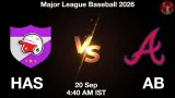 HAS vs AB Dream11 Prediction, Preview & Updates - <small>Sun, 20 Sep 04:40 AM IST</small>