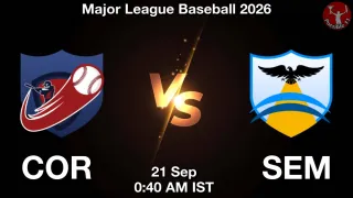 COR vs SEM - Major League