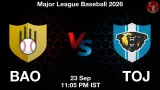 BAO vs TOJ Dream11 Prediction, Preview & Updates - <small>Wed, 23 Sep 11:05 PM IST</small>