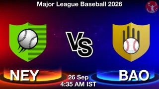 NEY vs BAO - Major League