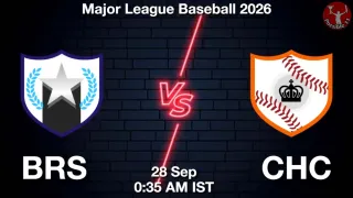BRS vs CHC BRS vs CHC - Major League
