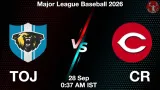 TOJ vs CR Dream11 Prediction, Preview & Updates - <small>Mon, 28 Sep 12:37 AM IST</small>