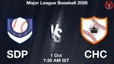 SDP vs CHC Dream11 Prediction, Preview & Updates - <small>Thu, 01 Oct 07:30 AM IST</small>