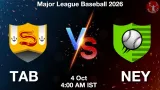 TAB vs NEY Dream11 Prediction, Preview & Updates - <small>Sun, 04 Oct 04:00 AM IST</small>