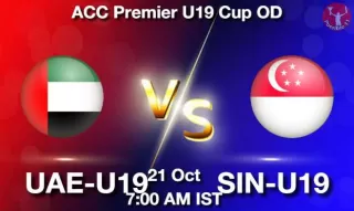 UAE-U19 vs SIN-U19 Matcch Previews