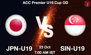 JPN-U19 vs SIN-U19 Matcch Previews