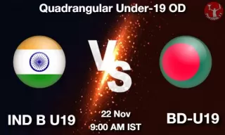 IND B U19 vs BD-U19 Matcch Previews