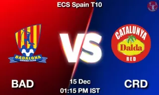 BAD vs CRD Matcch Previews