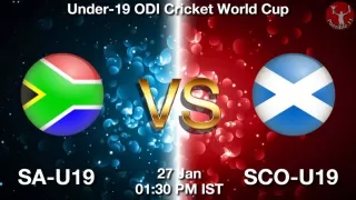 SA-U19 vs SCO-U19 Matcch Previews