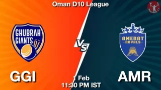 GGI vs AMR Matcch Previews