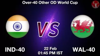 IND-40 vs WAL-40 Matcch Previews