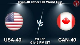 USA-40 vs CAN-40 Matcch Previews