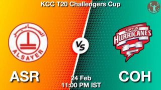 ASR vs COH Matcch Previews