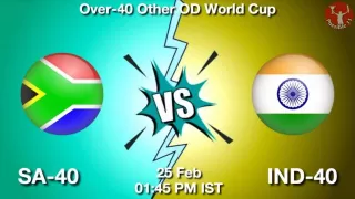 SA-40 vs IND-40 Matcch Previews